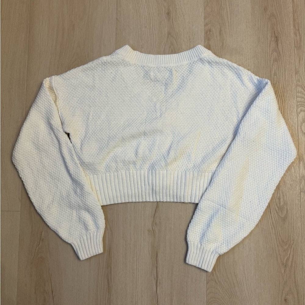 Hollister Cream Cardigan Sweater - Picture 5 of 8